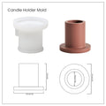 Simple Cylindrical Tealight Candle Holder Silicone Mold-8