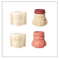 Cheery Snowman's Winter Glow Candle Jar Mold-7