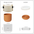 Wriggle Storage Box Candle Jar Silicone Mold-5