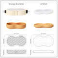 Wriggle Storage Box Candle Jar Silicone Mold-8