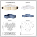 Wriggle Storage Box Candle Jar Silicone Mold-9