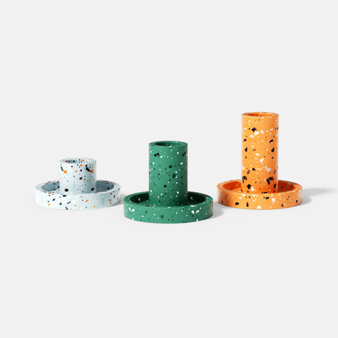 Geometric Simple Taper Candle Holder Silicone Mold-0