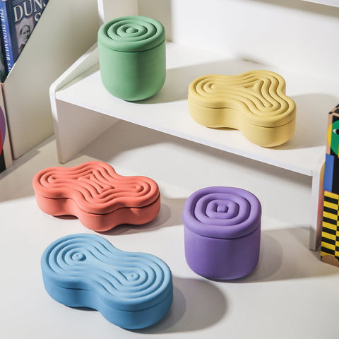 Wriggle Storage Box Candle Jar Silicone Mold-0