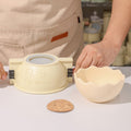 Eggshell Shaped Round Bowl Silicone Mold - Medium-1