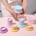 Simple Cylindrical Tealight Candle Holder Silicone Mold-2