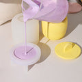 Simple Style Large Candle Jar with Raised Lid Silicone Mold-2