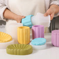 Concrete Bathroom Accessories Set Silicone Mold-2