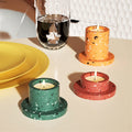 Simple Cylindrical Tealight Candle Holder Silicone Mold-3