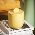 Simple Style Large Candle Jar with Raised Lid Silicone Mold-4