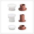 Simple Cylindrical Tealight Candle Holder Silicone Mold-5