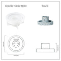 Geometric Simple Taper Candle Holder Silicone Mold-6