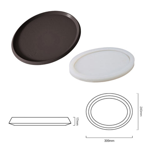 Concrete Oval Tray Silicone Mold-7
