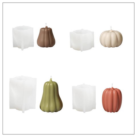 The Pumpkin Parade Candle Silicone Mold Collection-6