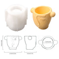 Face Shaped Plant Pot & Concrete Container Silicone Mold-5