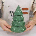 Serene Stacking Christmas Tree Candle Jar Silicone Mold-4