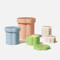 Floral Column Candle Jar Silicone Mold-0