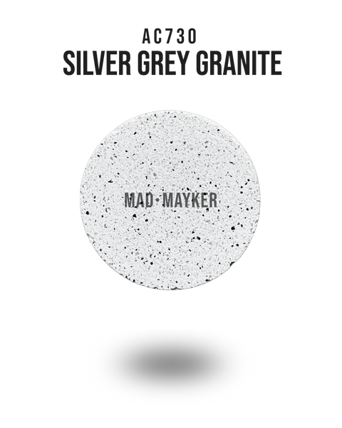 MAD MAYKER Jesmonite AC730 Samples Canada USA Mexico Silver Grey Granite Best Seller