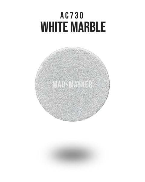 MAD MAYKER Jesmonite AC730 Samples Canada USA Mexico White Marble Best Seller