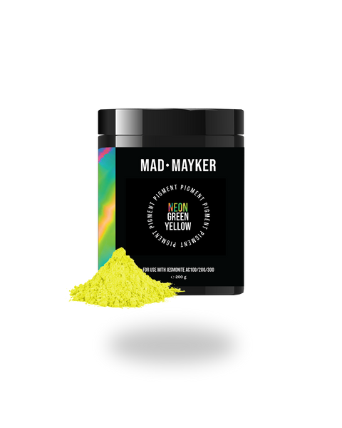 MAD MAYKER Neon Powder Pigment for Jesmonite AC100 series Canada USA Mexico Neon Green Yellow