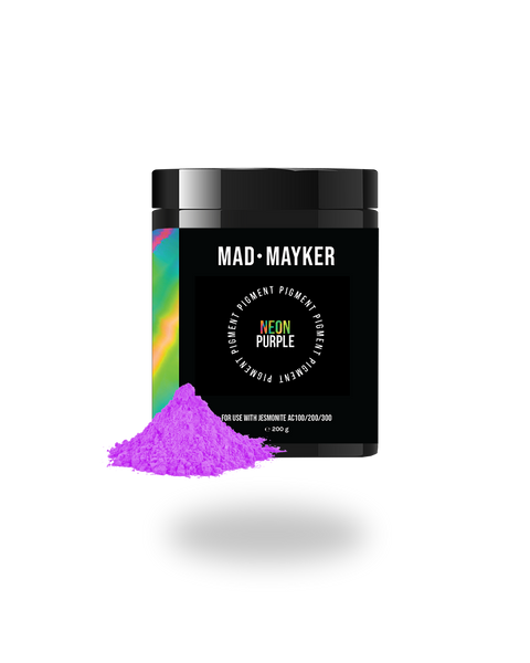 MAD MAYKER Neon Powder Pigment for Jesmonite AC100 series Canada USA Mexico Best Seller Neon Purple